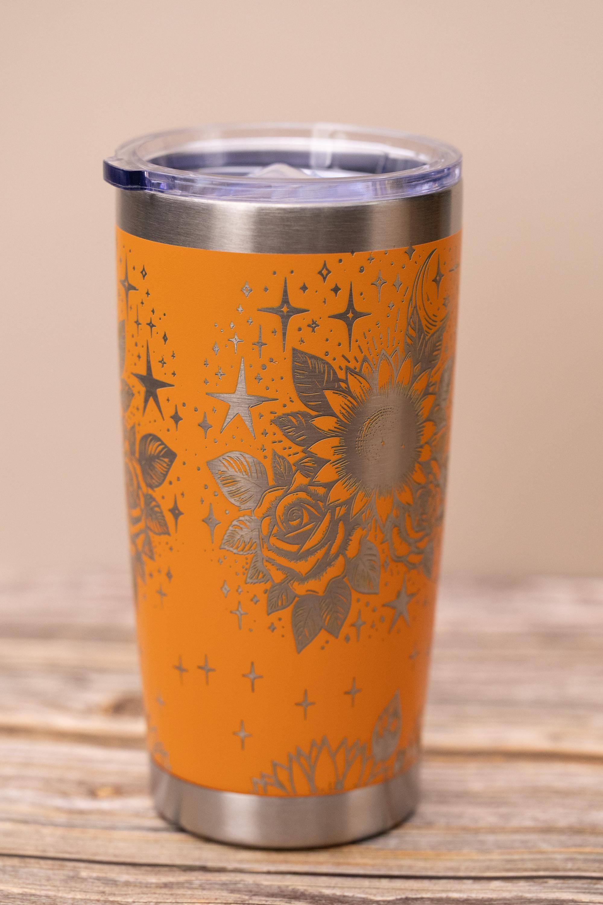 Inspirational 'let them' 20oz tumbler: laser engraved stainless steel cup
