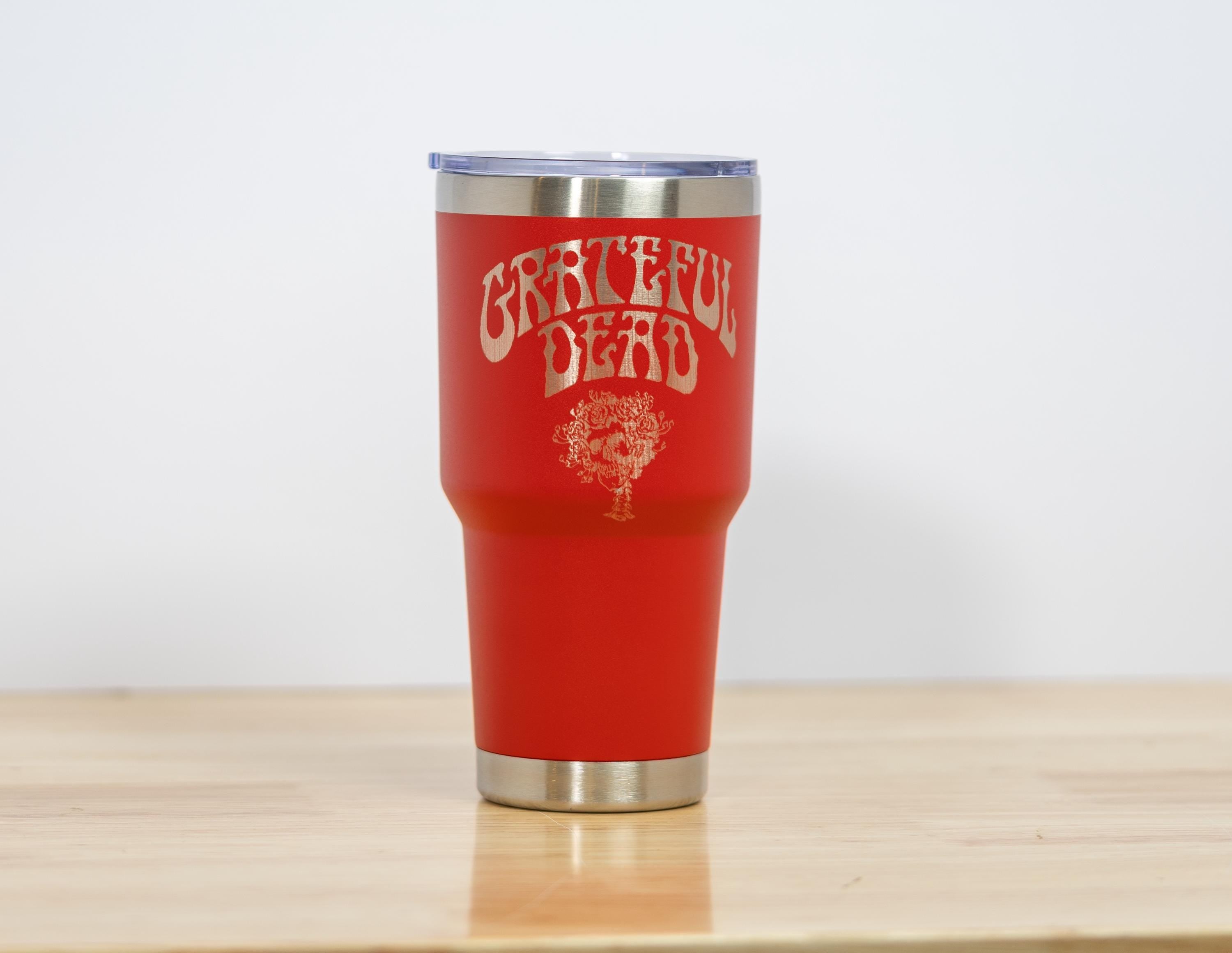 Grateful dead bertha 30oz laser engraved stainless steel tumbler with lid | insulated travel cup | deadhead gift