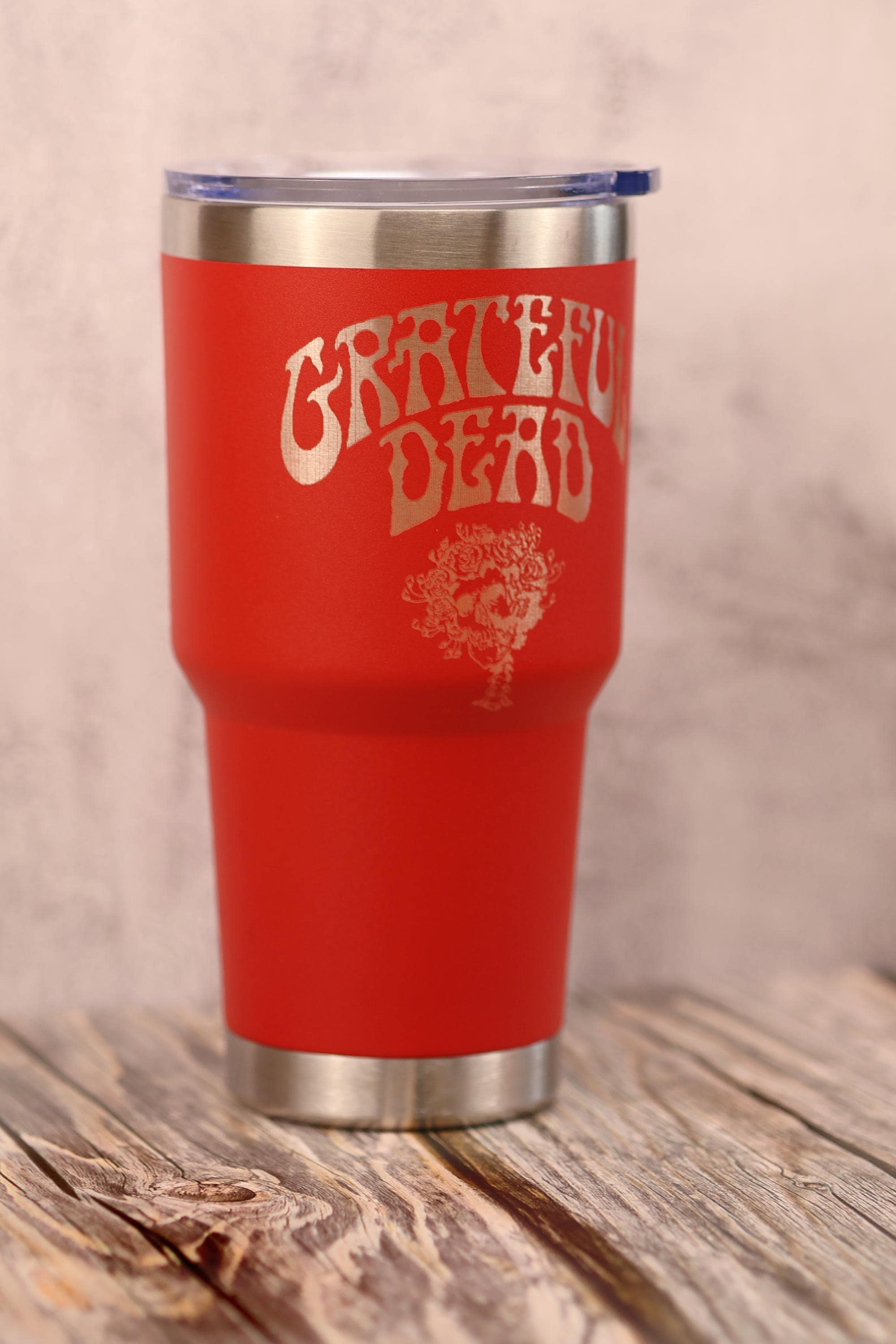 Grateful dead bertha 30oz laser engraved stainless steel tumbler with lid | insulated travel cup | deadhead gift