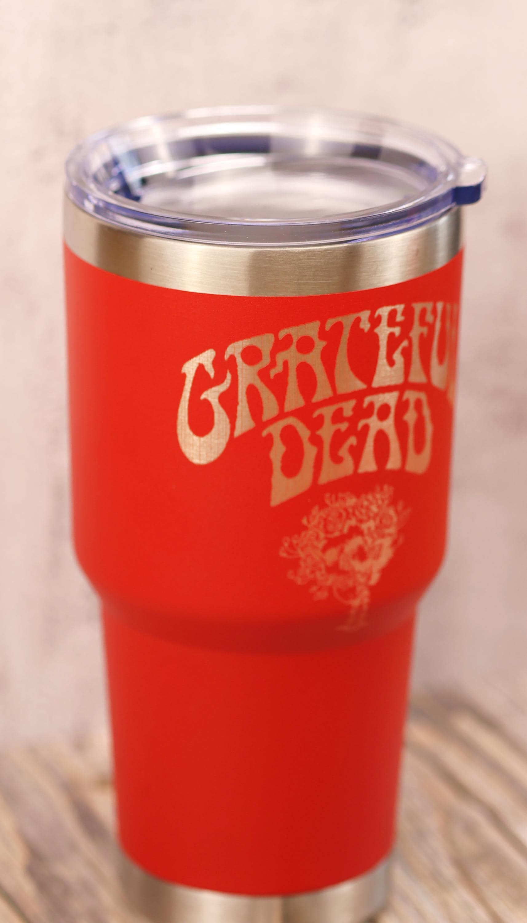 Grateful dead bertha 30oz laser engraved stainless steel tumbler with lid | insulated travel cup | deadhead gift