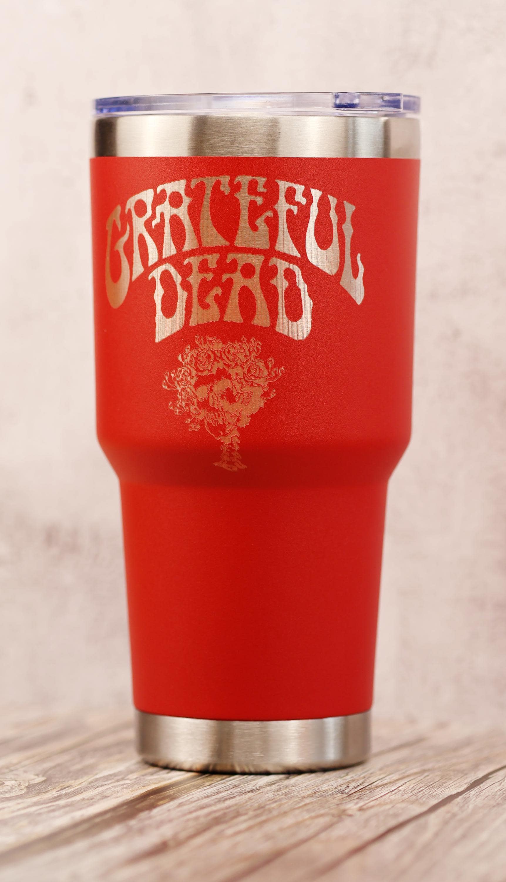 Grateful dead bertha 30oz laser engraved stainless steel tumbler with lid | insulated travel cup | deadhead gift