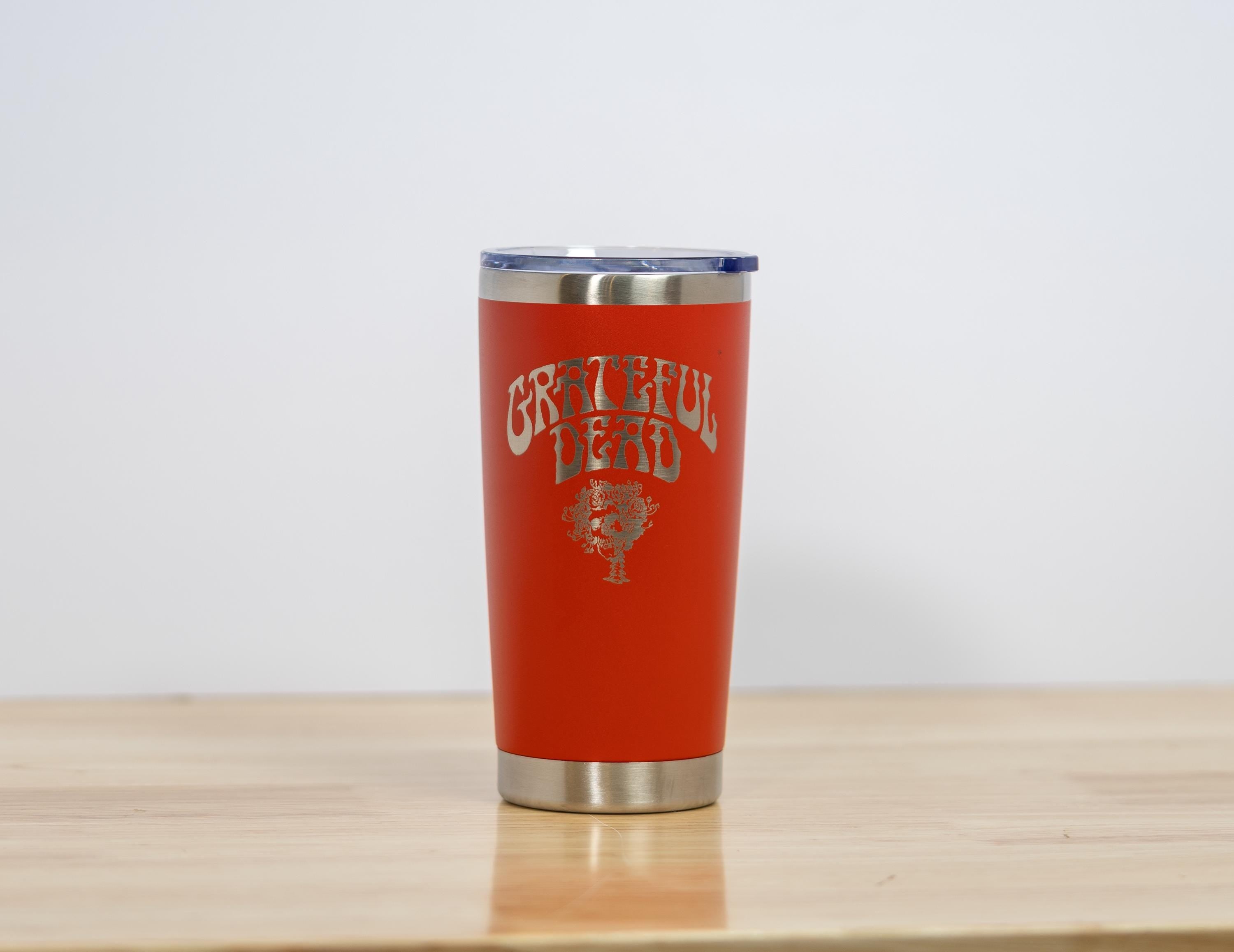 Grateful dead bertha 20oz laser engraved stainless steel tumbler with lid | insulated travel cup | deadhead gift