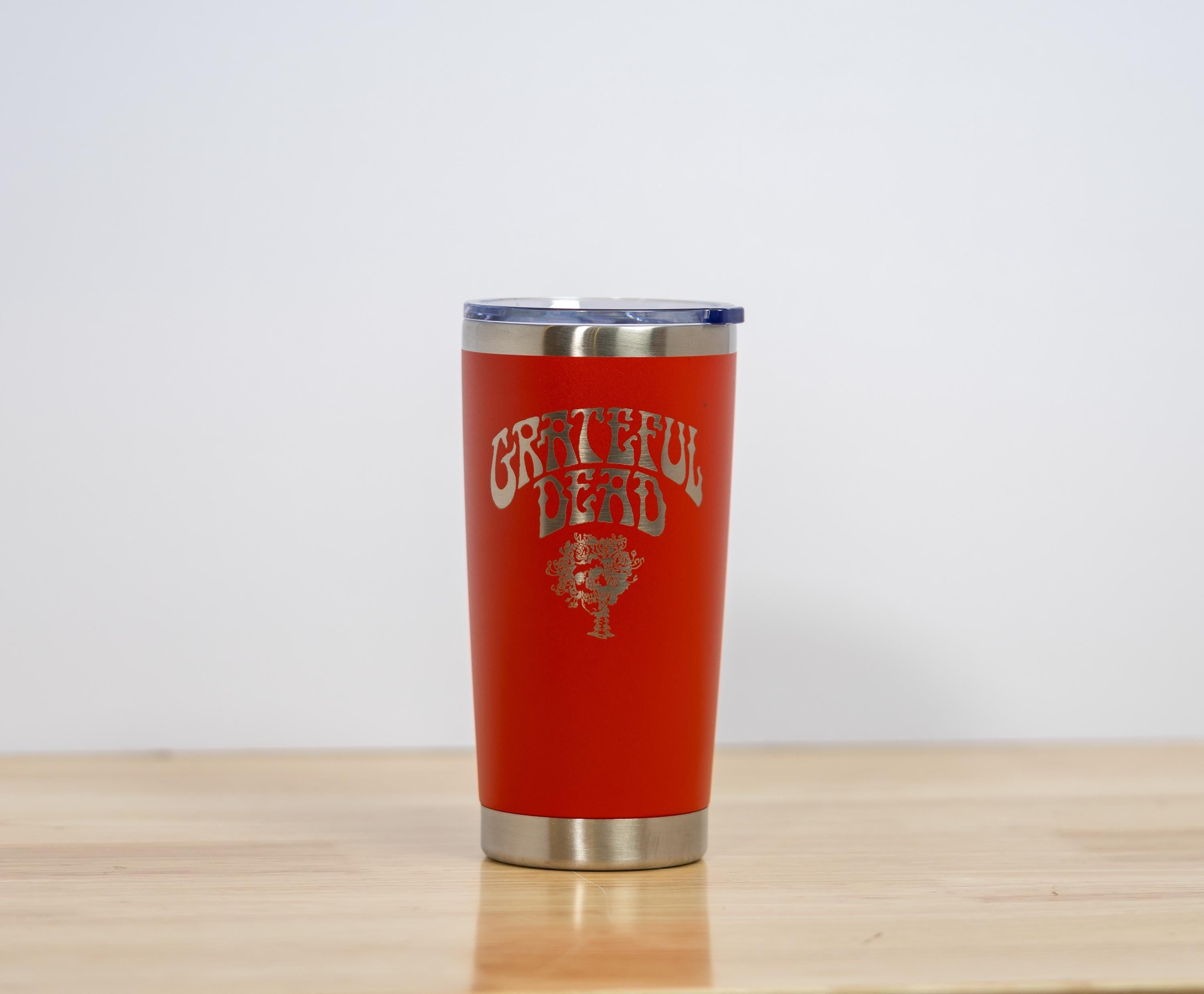 Grateful dead bertha 20oz laser engraved stainless steel tumbler with lid | insulated travel cup | deadhead gift