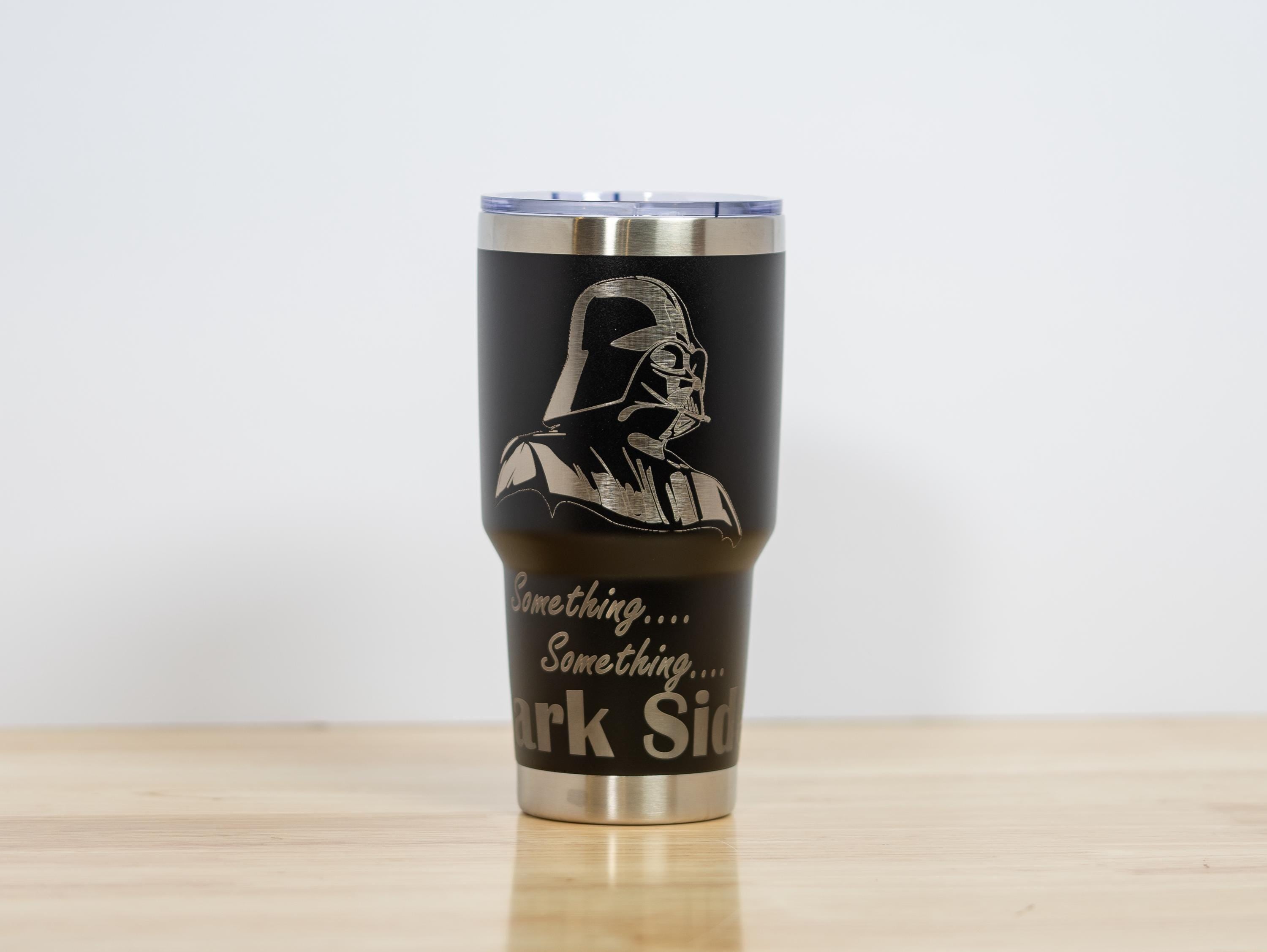 Darth vader tumbler: laser engraved star wars travel cup