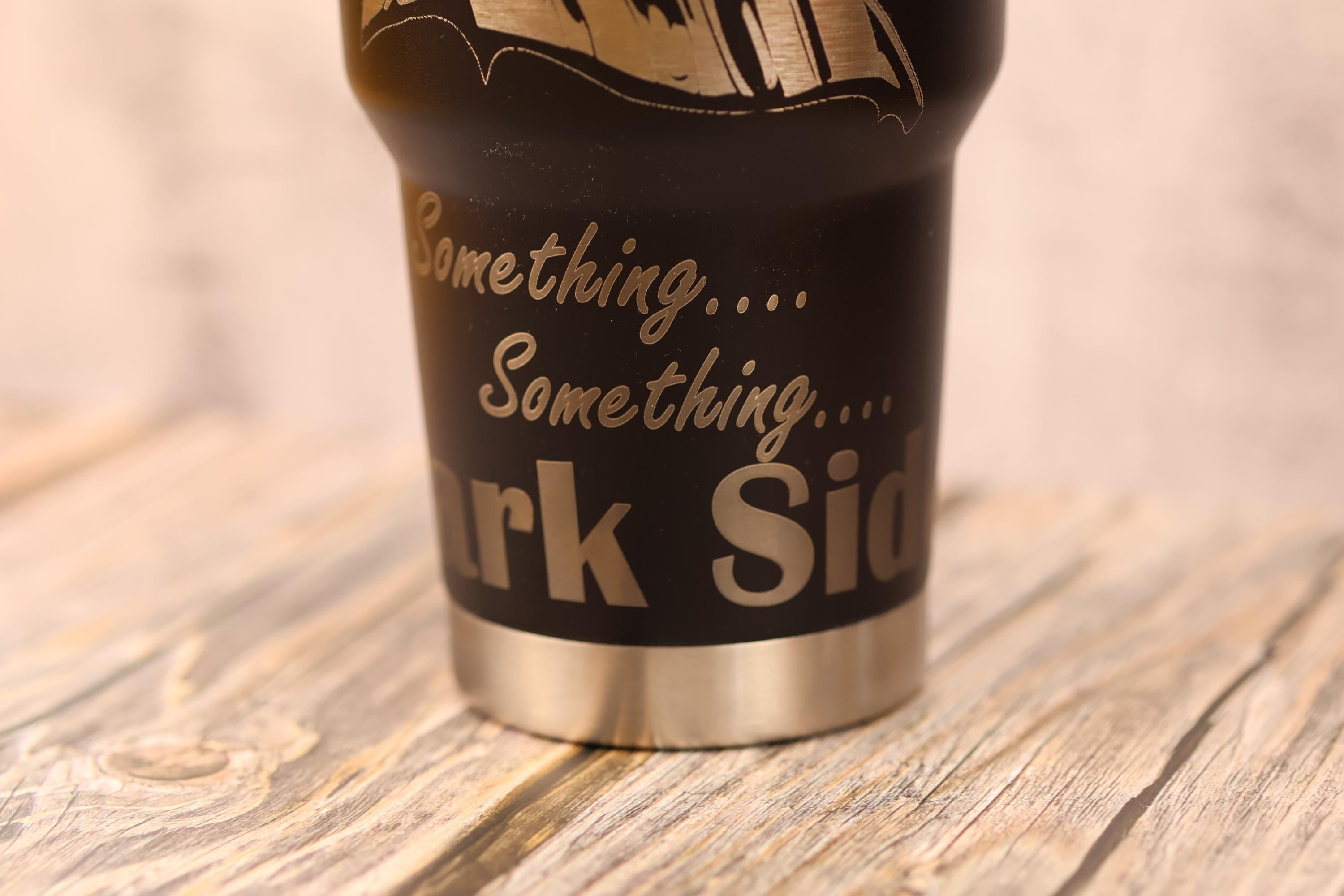 Darth vader tumbler: laser engraved star wars travel cup