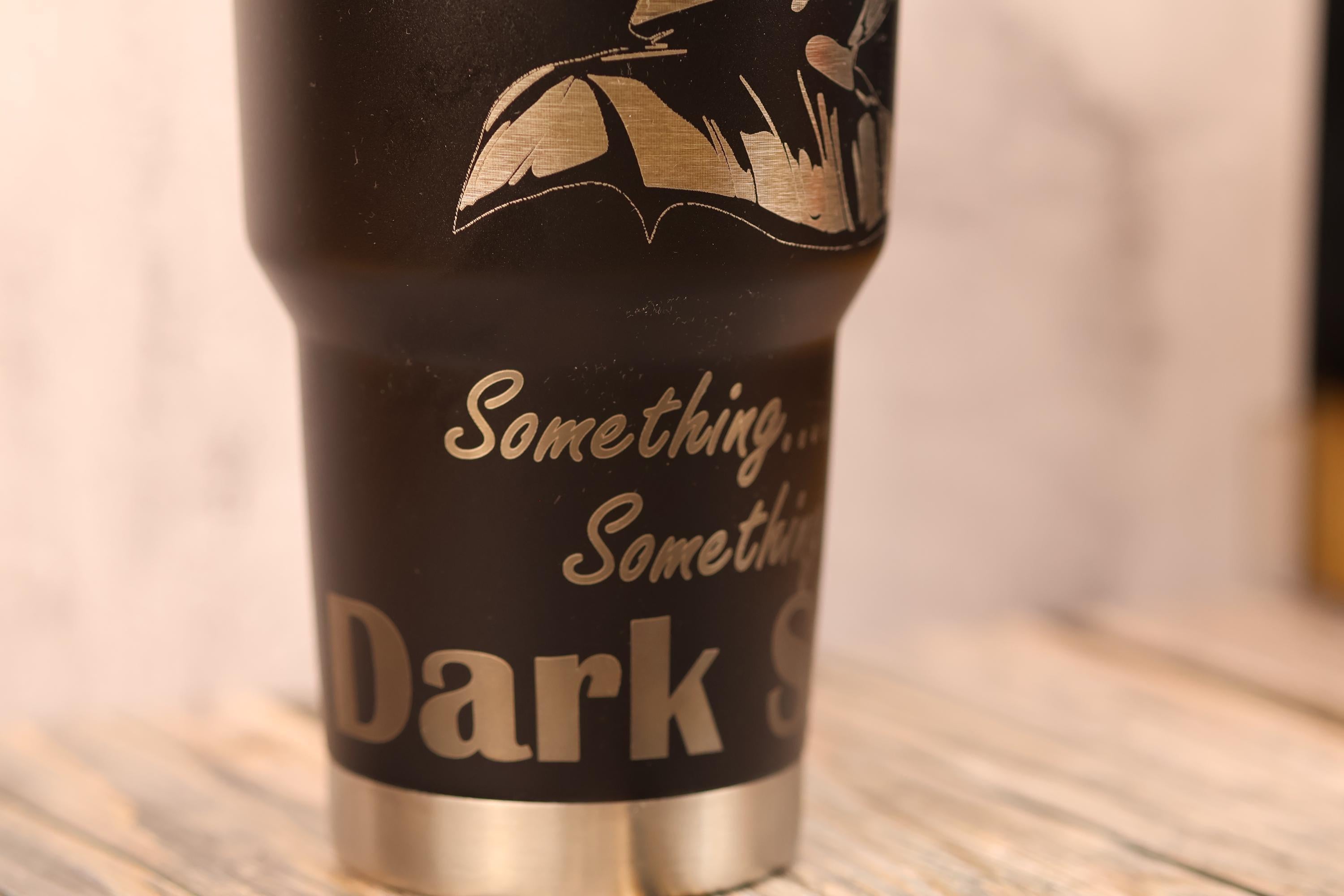 Darth vader tumbler: laser engraved star wars travel cup