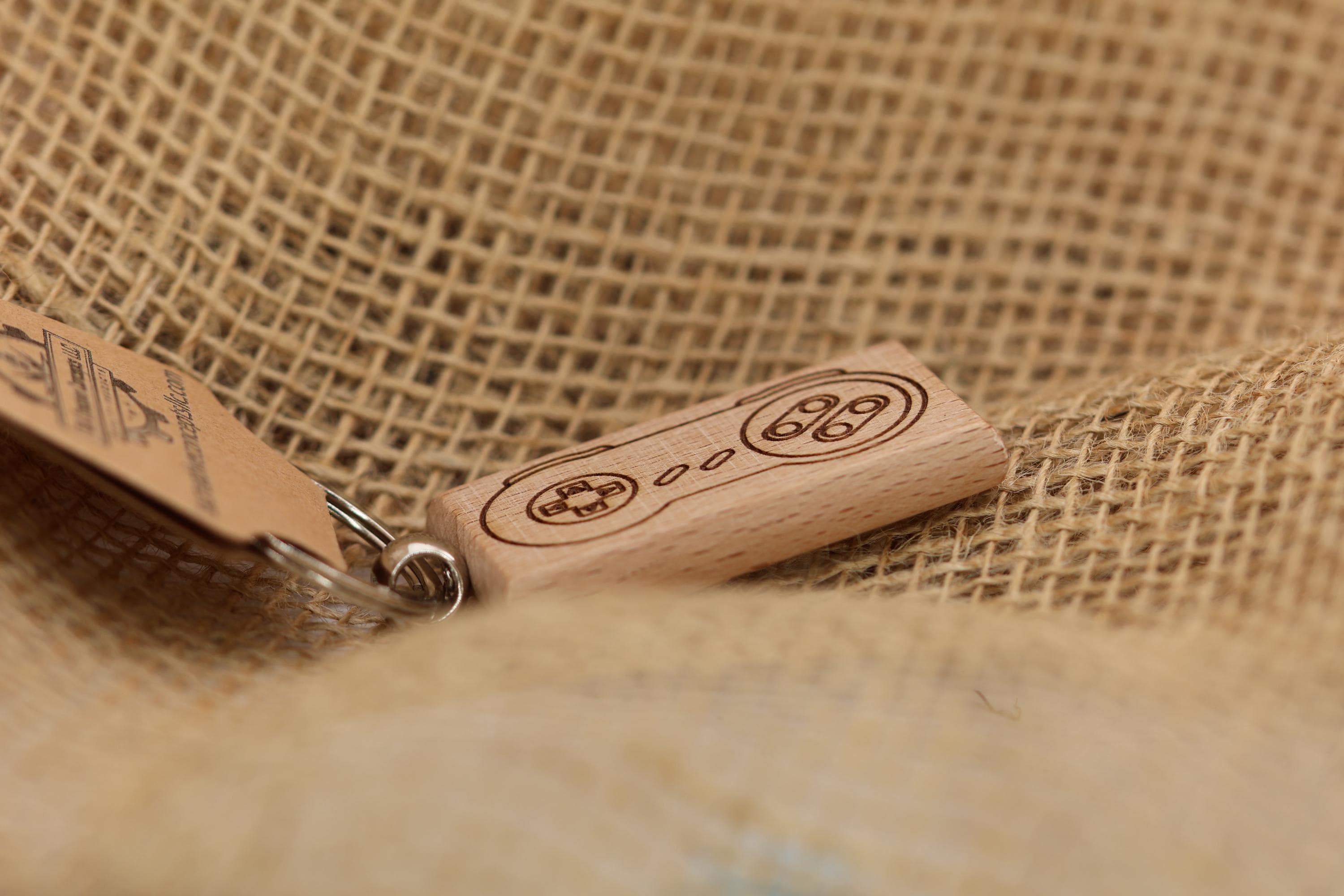 Laser engraved SNES controller keychain / bag charm: retro gaming nostalgia