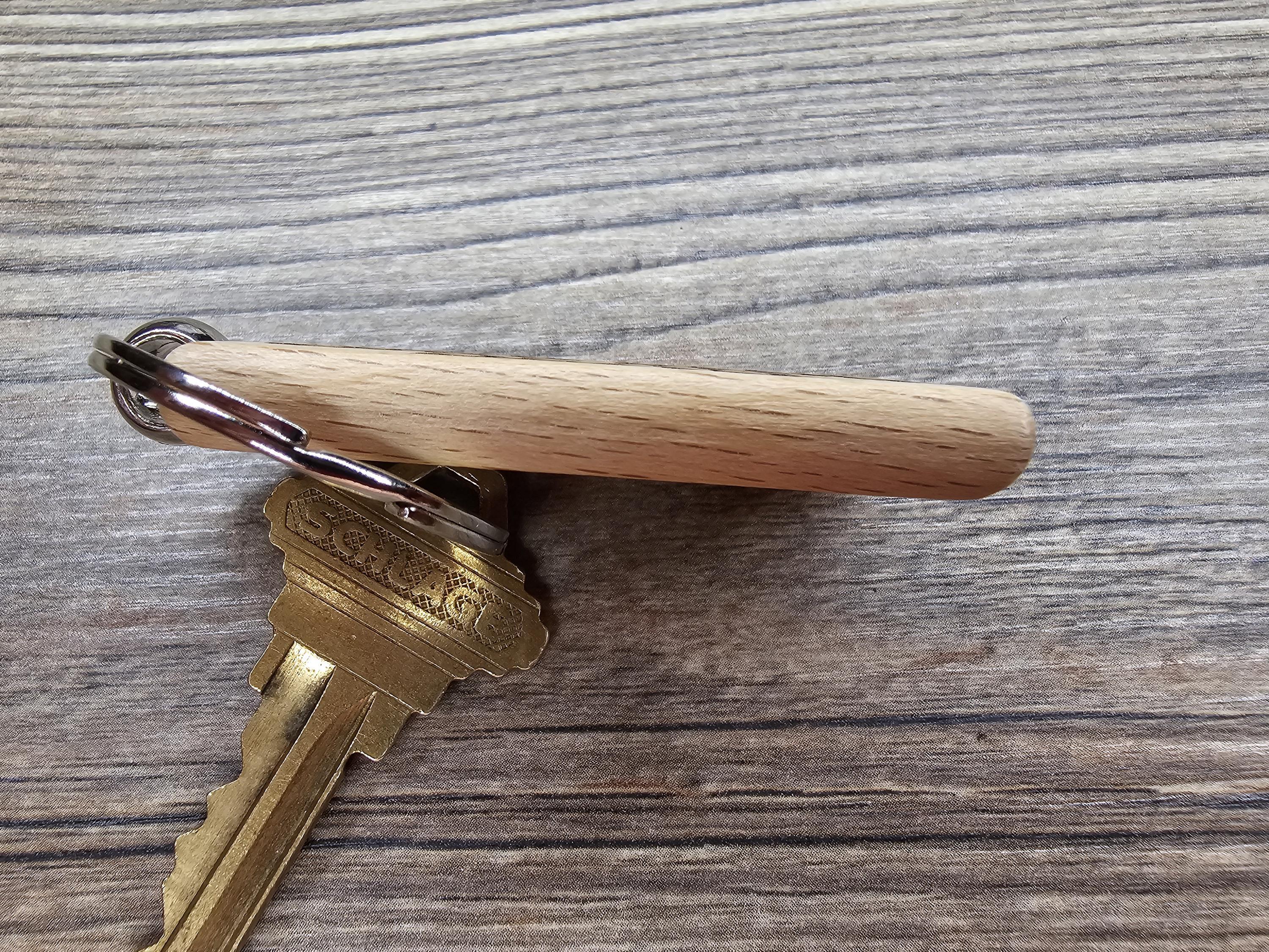 Grateful Dead keychain / bag charm– double-sided laser engraved hardwood with stainless steel keyring, deadhead gift