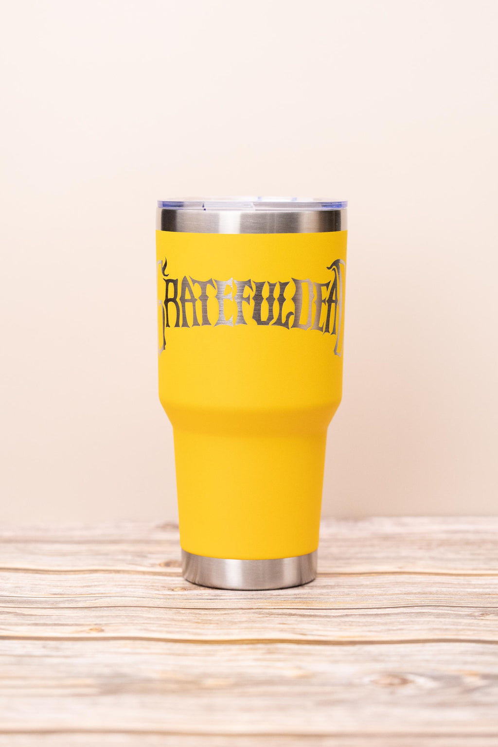 Grateful dead 30oz tumbler with lid | laser engraved stainless steel cup | deadhead music fan gift | festival drinkware