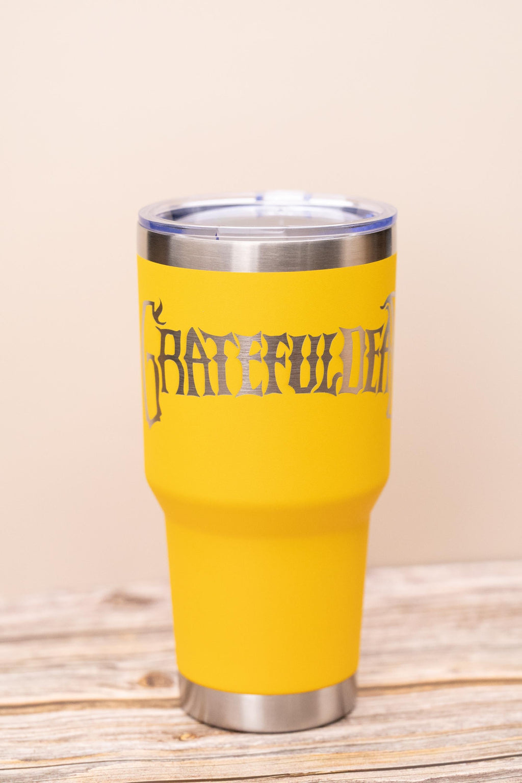 Grateful dead 30oz tumbler with lid | laser engraved stainless steel cup | deadhead music fan gift | festival drinkware