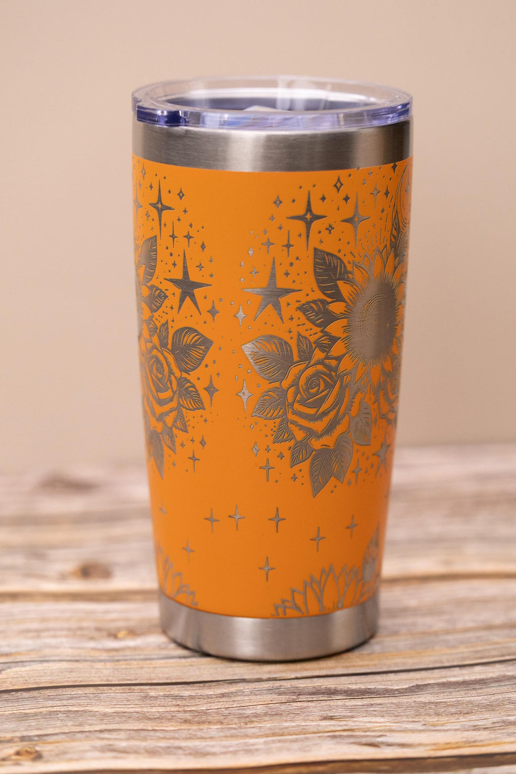 Inspirational 'let them' 20oz tumbler: laser engraved stainless steel cup
