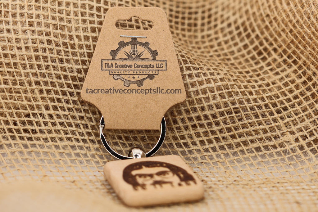 Do It Lady Keychain / Bag Charm: laser engraved hardwood, funny gift