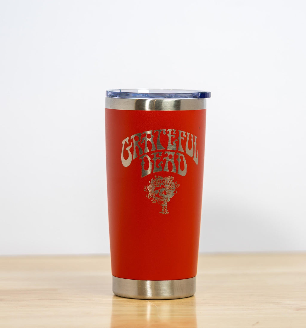 Grateful dead bertha 20oz laser engraved stainless steel tumbler with lid | insulated travel cup | deadhead gift