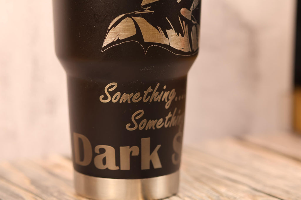 Darth vader tumbler: laser engraved star wars travel cup