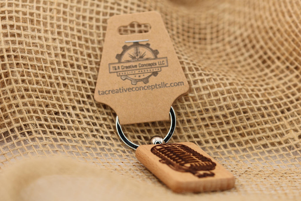 Laser engraved hardwood microphone keychain / bag charm: singer musician gift