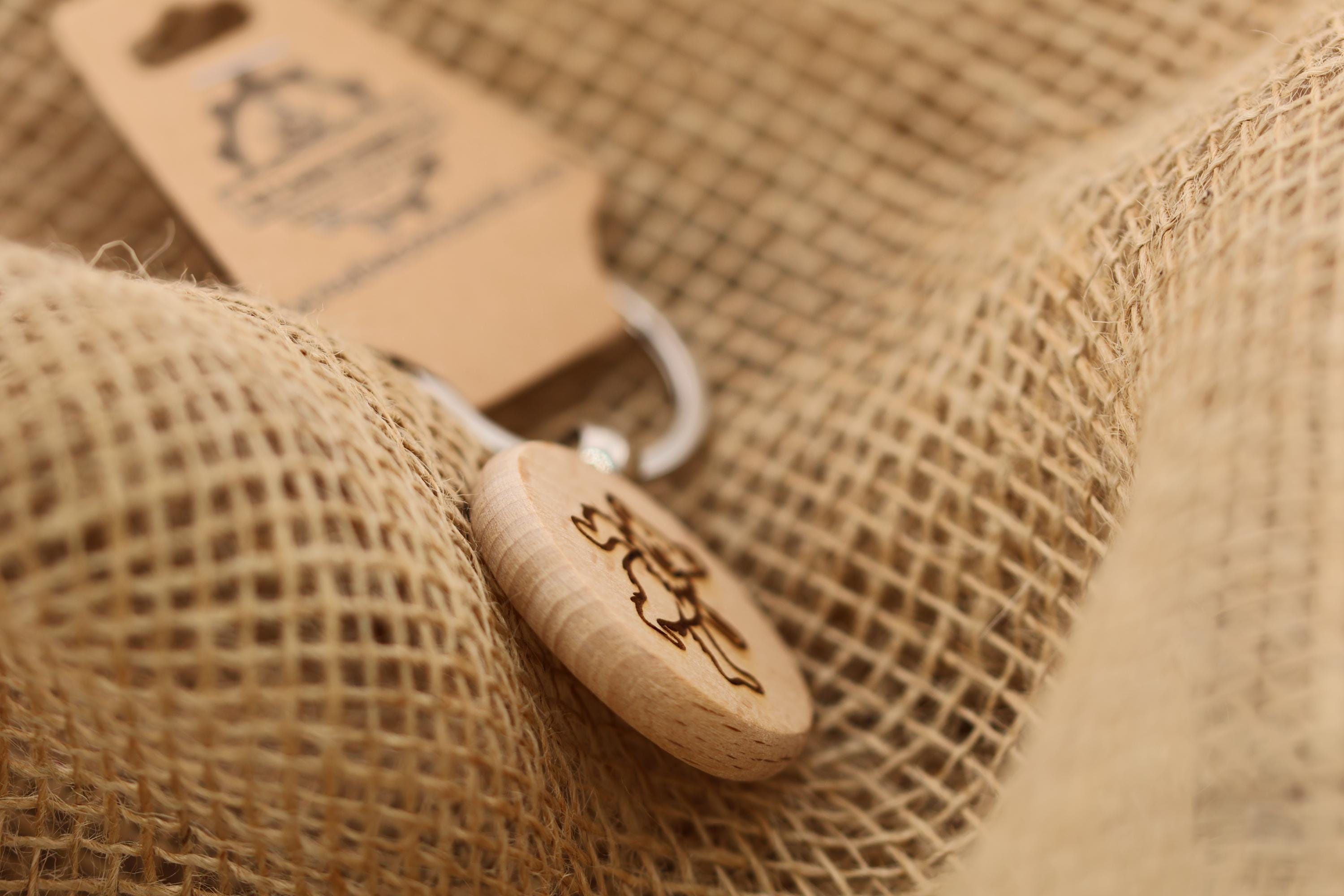 Grateful Dead Dead-Bear keychain / bag charm – double-sided laser engraved wood with stainless steel keyring, fan gift