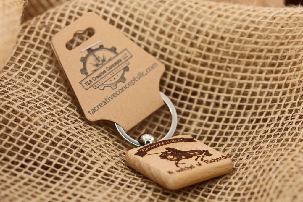 Thou may ingest a satchel of Richards keychain / bag charm: laser engraved hardwood, funny novelty gift